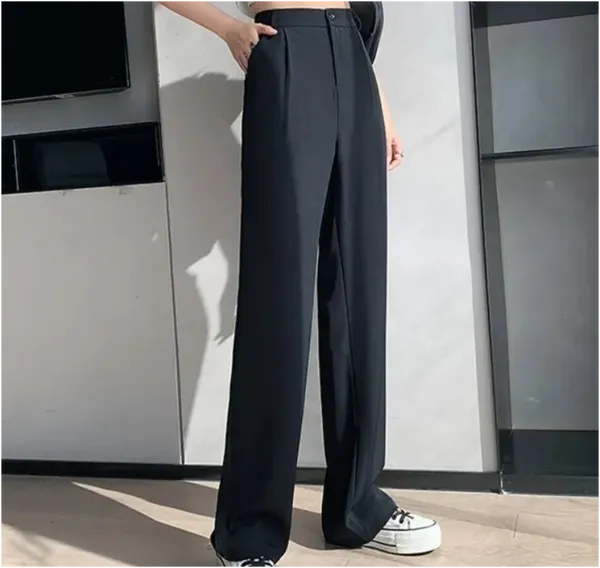 ZH Oversized Plain Formal Pant For Women